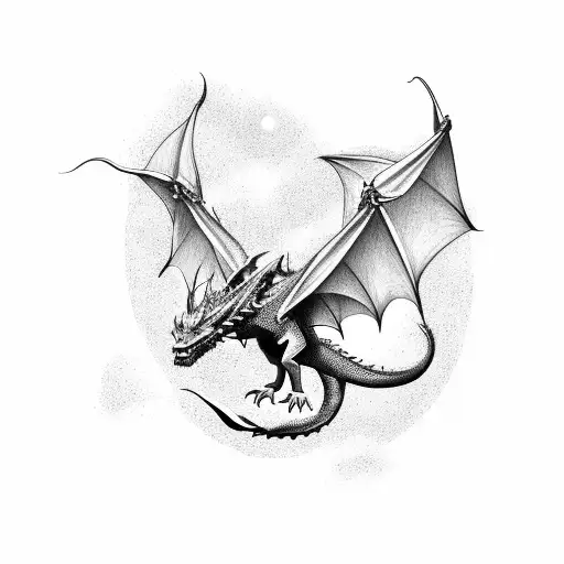 A Dragon Soaring Through The Cosmos