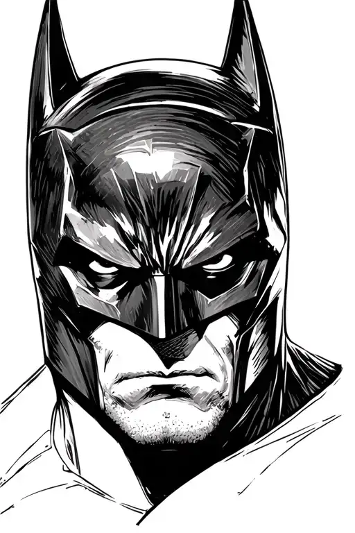 A Gun Shooting At Batman's Head