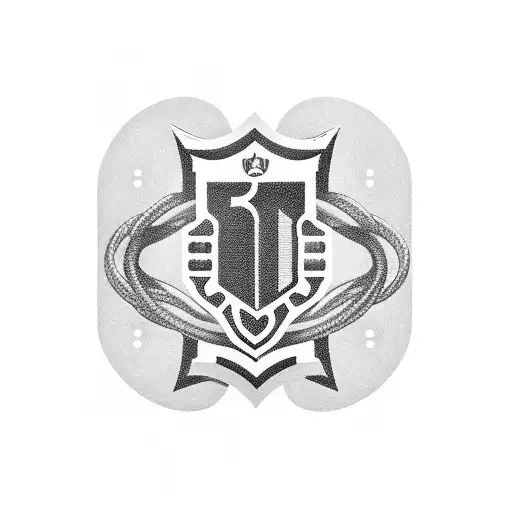 A Gaming Controller Intertwined With A Police Badge