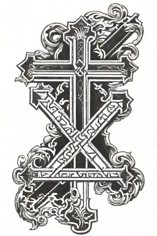 2005 Roman Numeral With A Cross Under It