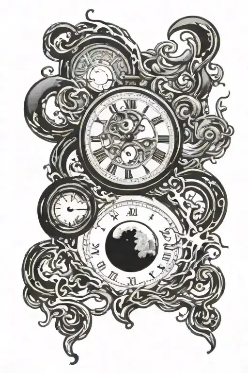 Moon Transition Pocket Watch Melt