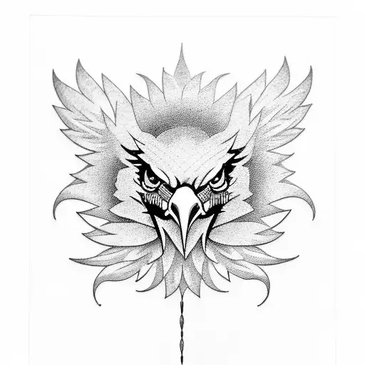Filipino Eagle And Flower Forearm Sleeve
