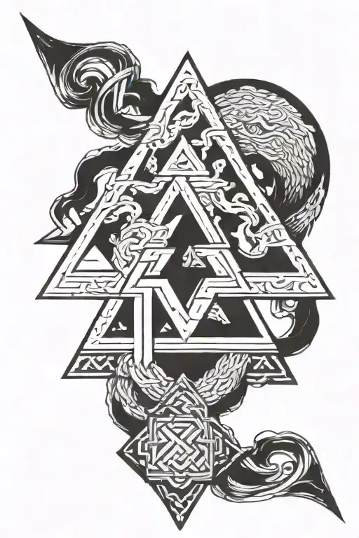 Valknut Symbol And Chacana