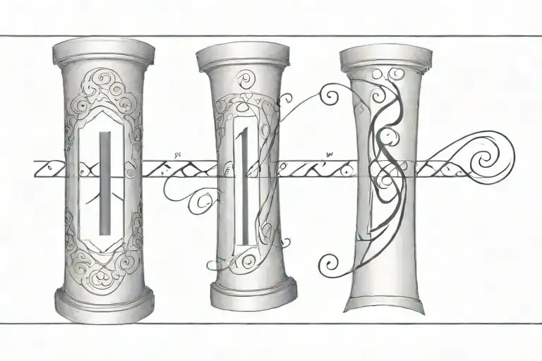 Scroll With Roman Numerals Inside