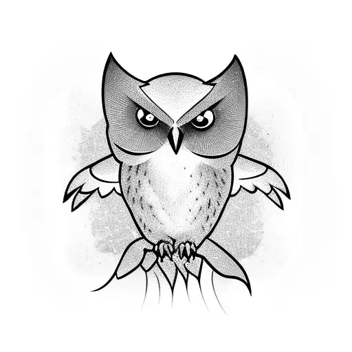 A Magician Holding An Owl