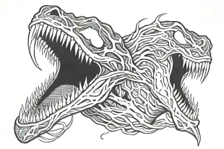 Venom Spelled Backwards In Symbiote Texture For My Neck