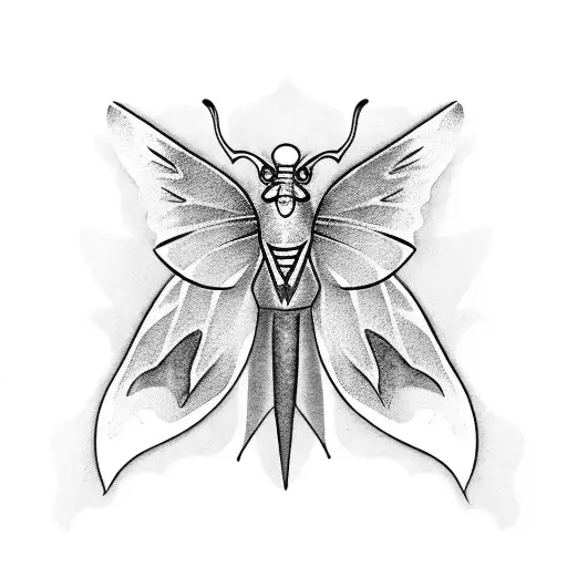 Artistic Interpretation Of A Butterfly Dagger