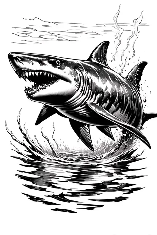 Hammered Shark Swimming