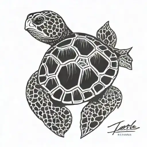 Turtle Fine Line Simple