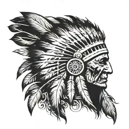 Indian Chief Looking Forward