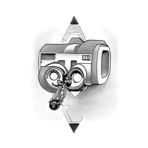 A Futuristic Car Merging With A Robotic Arm