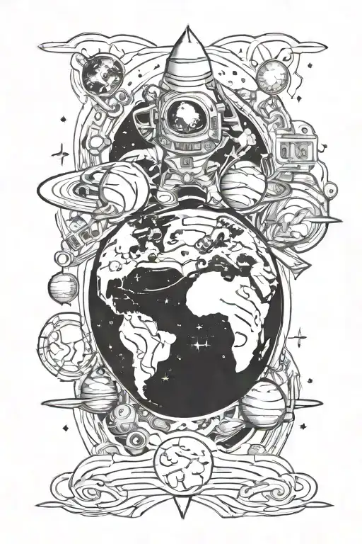 The World Is Yours Space Themed