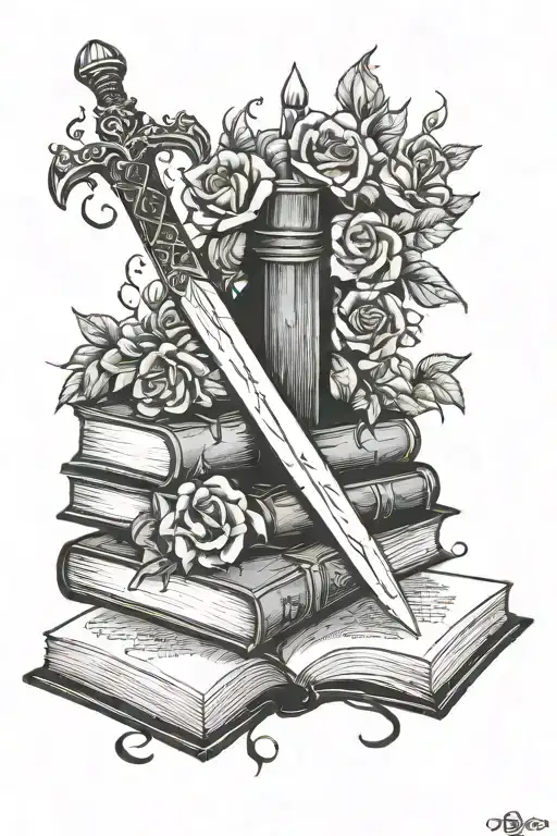 A Court Of Thorns And Roses And Sword And Books