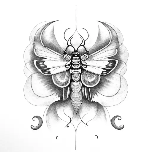 Death Moth As A Luna Moth