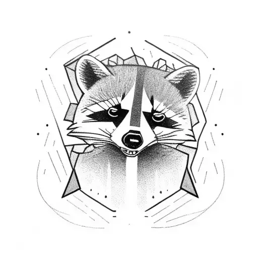 Dagger With A Raccoon In It