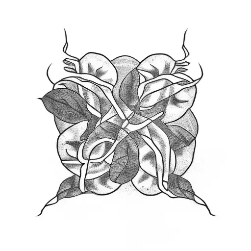 A Jiu Jitsu Belt Intertwined With A Coffee Plant