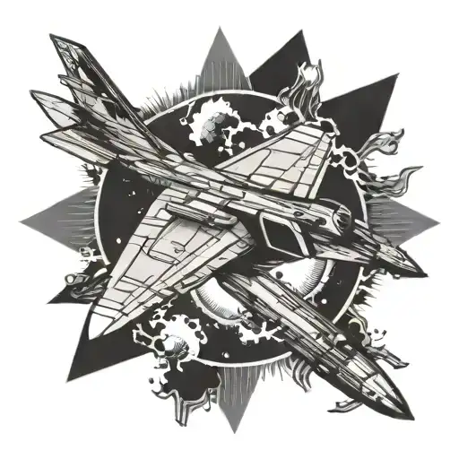 F-14 Flying Towards The Sun