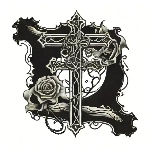 Western Barbdwire Cross Sleeve