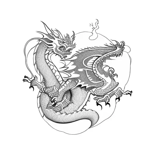 Dragon With Clepsydre