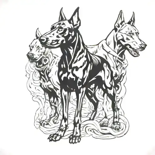 Cerberus Doberman Dog