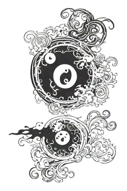The Yin And Yang Symbol Bleeding