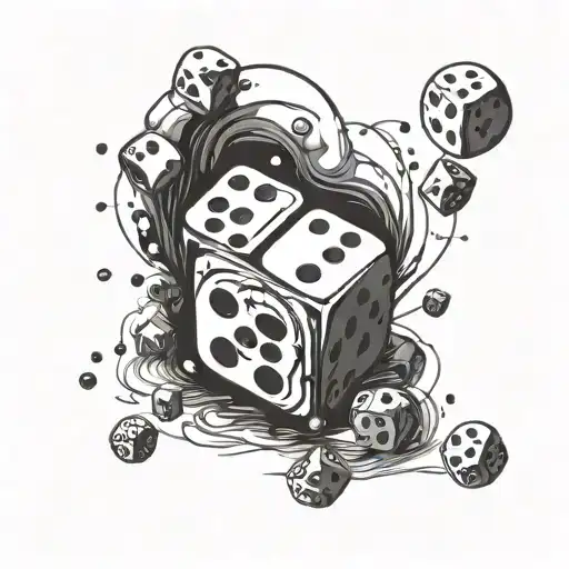 Dice Falling Out The Computer Sceeen