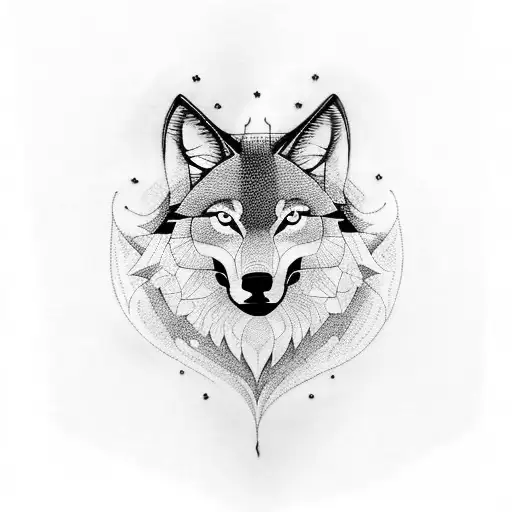 A Blackwork Tattoo Featuring A Wolf For The Arm With Similar Stoyle To The Manga Berserk