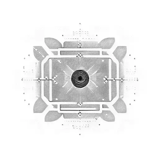 A Guitar With Circuit Board Patterns Incorporated Into The Design