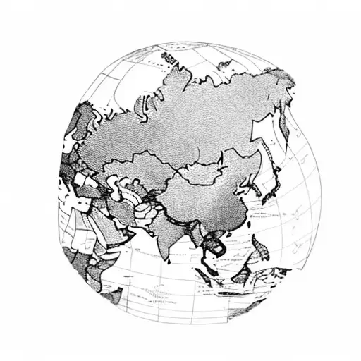 A Map Of The World With Each Country Represented By A Different Martial Arts Technique