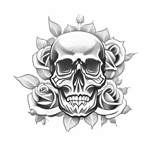 Skull And Roses
