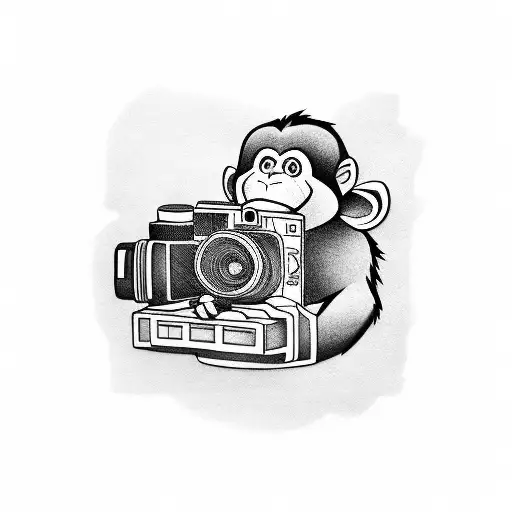 Monkey With Camera