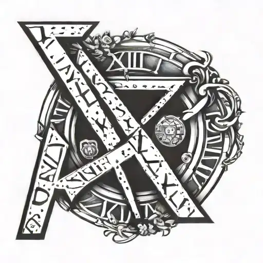 Roman Numeral One With The Name Anthony On It