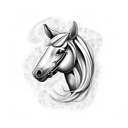 Horse And An Analog Clock