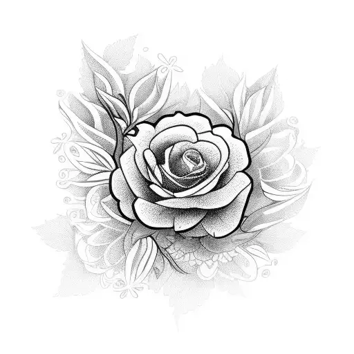 A Guitar Made Out Of Blooming Flowers And Leaves