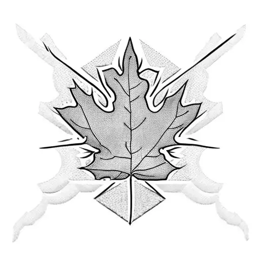 Family With A Star On The Left And Maple Leaf On The Right