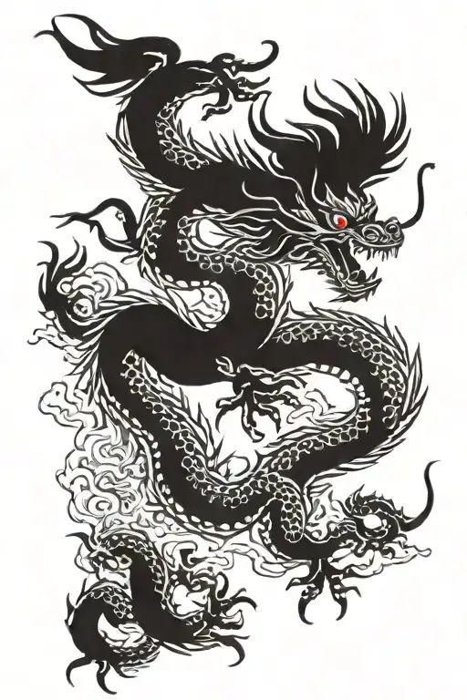 Chinese Dragon Flying