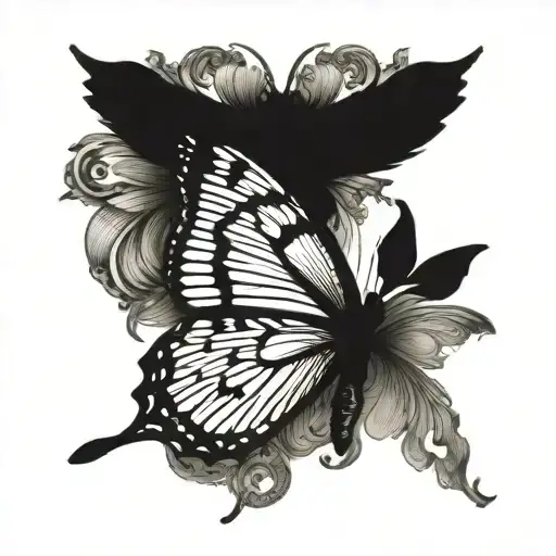 Butterfly With Different Wings