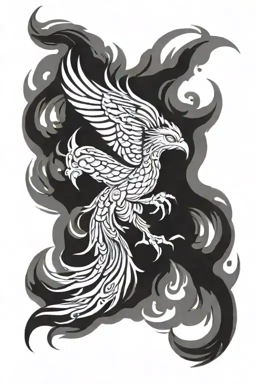 Phoenix Rising From The Ashes