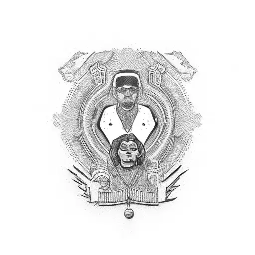 Chicano-inspired Portrayal Of Loyalty