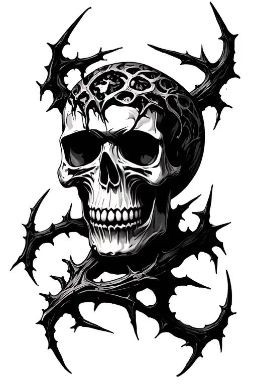 Metallica Skull Thorns