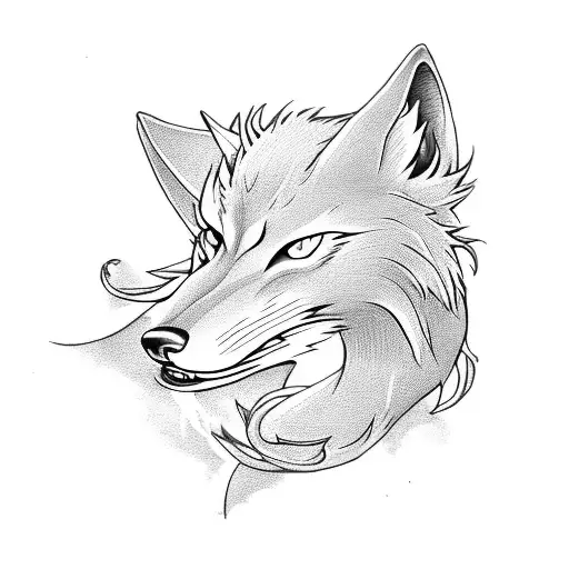 Nine Tailed Fox With Katanas