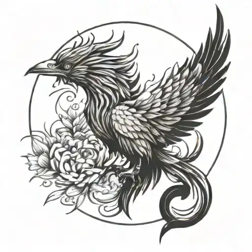 Phoenix Infront If Moon