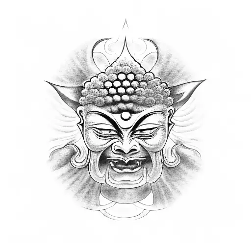 Demon Door And Buddha Inside