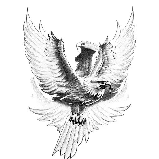 Combine Your Favorite Sport With A Majestic Eagle In Flight