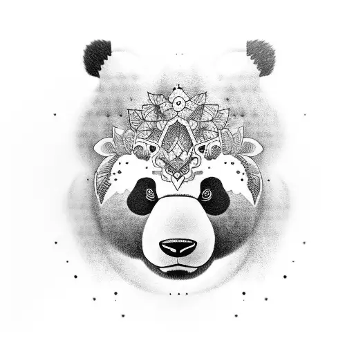 Oso Panda Abrazando Mujer