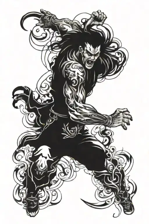 Black Dark Angry Sleeve