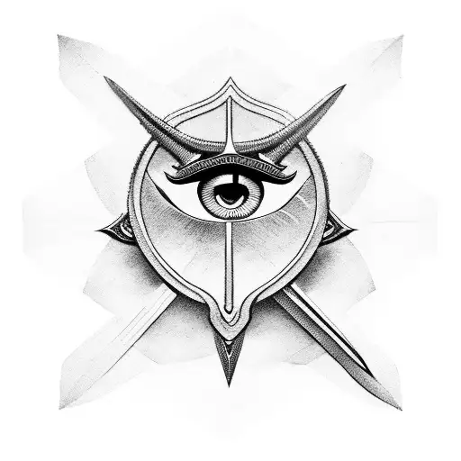 Sword With Illuminati Eye