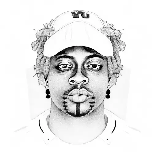 Juice Wrld Portrait With A Football Twist