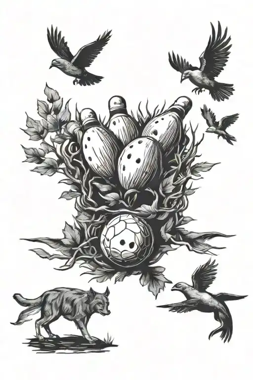 Bowling Hunting Scene