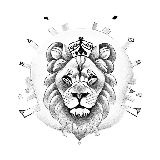 Lion With Cards On Inner Forearm And A Skull Smiley Face That Goes Onto My Hand And Fingers